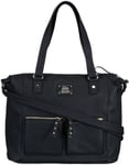 s.Oliver (Bags) Sporty Stud Shopper, Shoppers Femme - Noir - Schwarz (Schwarz 9999), 45x30x12 cm (B x H x T) EU