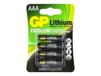 Gp Primary Lithium 24Lf - Batteri 4 X Aa-Typ - Li-Fes2