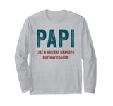 PAPI – Like A Normal Grandpa But Way Cooler: French Men's Long Sleeve T-Shirt