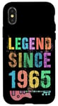 Coque pour iPhone X/XS UNE LÉGENDE DEPUIS 1965 Awesome Rockstar 60e anniversaire, maman, papa, 60