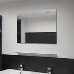 Prolenta Premium - Furniture Limited - Miroir mural avec étagère 80x60 cm Verre