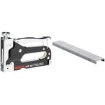 Bosch Professional HT 14 Handheld Tacker (Wood, Staple Type 53) + Home and Garden 2609255819 6 mm Type 53 Fine Wire Staples (Pack of 1000)