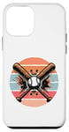 Coque pour iPhone 12 mini Battes de baseball balle sport action excitation esprit jeu