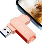 64Go Clé Usb Pour Iphone, Clé Usb 3.0 En Métal Pour Iphone, Clef Usb Mémoire Externe Haute Vitesse Compatible Avec Iphone/Android/Pc.¿