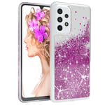 For Samsung Galaxy A33 5G Phone Cover Glitter Cover Protection Phone Case Purple