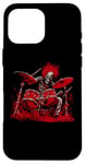 iPhone 16 Pro Max Skeleton Drummer Guy Rock And Roll Band Rock On Drum Kit Case