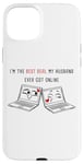 iPhone 15 Plus Laptops in Love: Online Couples Valentine Soulmates Women's Case