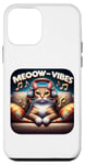 Coque pour iPhone 12 mini Meeow-Vibes Casque pour chat