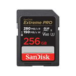 SanDisk Extreme Pro - flash-minneskort - 256 GB - SDXC UHS-II