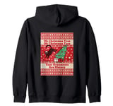 Oh Christmas Tree cat Ugly Christmas Sweater Funny cat lover Zip Hoodie