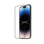 Muvit TIGER GLASS LITE VERRE TREMPE IPHONE 15 PRO MAX - Protection Ecran - Verre Trempé Résistant 9H - Anti-traces de doigt, Haute Sensibilité tactile, Applicateur pose facile sans bulles