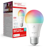 Sengled Ampoule intelligente LED (E27), compatible Matter et Alexa, multicolore, équivalent 60 W, 800 lm, appairage instantané, plateforme compatible Matter requise, 2,4 GHz, Wi-Fi, 1 paquet