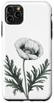 Coque pour iPhone 11 Pro Max Coquelicot blanc symbole de paix pour jardiniers botanistes fleurs