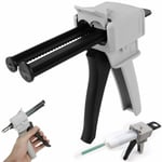 50ML AB Epoxy Glue Gun Handle Spread Applicator fit for Mixed 1:1/ 2:1 AB Glue