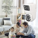 Smart Outdoor Camera PTZ Wifi Dual Lens Security Camera Motion Detection Two Way