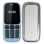 For Nokia 105 2017 Ta-1010 Genuine Black Clear Gel Rubber Phone Case Cover