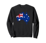 Australia Down Under Classic Australian Flag Map Gift Sweatshirt