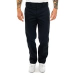 Dickies Men's Straight Work Slim Trousers, Blue (Dark Navy) - 36W x 32L