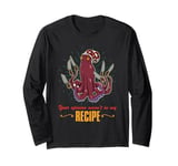 Kitchen knife seafood cooking culinary cuisine cookbook Long Sleeve T-Shirt