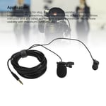 Lavalier Microphone Clip On Lapel Mic Sensitive 3.5mm Plug For Phone