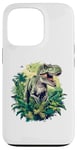 Coque pour iPhone 13 Pro Jurassic World - Tyrannosaure Rex - Portrait de dinosaure