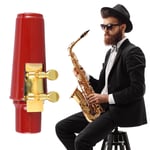 Alto Saxofon Munstycke Kit Sax Cover Ligatur Reed Instrument Tillbehör för Utbyte Röd