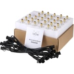 Lot de 25 ampoules à incandescence certifiées vde AC220 v 175 w 25 pi E12 Base G40 Guirlande lumineuse pour patio, jardin, arrière-cour, fête, Noël,