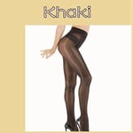 Collant Magique Super Élastique Matériau Extraordinaire Plus Brillant Que L'huile Brillante 8d Collants Ultra-Fins - Kaki-A51262