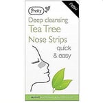 Pretty Tea Tree Nose Pore Strips Deep Blackhead Removal Cleansing Unclogs Smooth