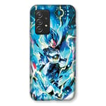 Cokitec Coque pour Samsung Galaxy A52S Manga Dragon Ball Vegeta Bleu