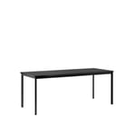 &Tradition - Drip Table HW59, 190x80x74 cm, Black Nano Laminate/Black Legs - Matbord - Hee Welling - Svart - MDF/Metall/Trä