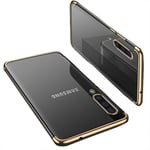 Samsung Galaxy A50 - Stilrent Effektfullt Silikonskal (FLOVEME) Guld