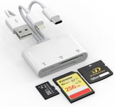 Lecteur Carte Sd, 3 En 1 Adaptateur Sd Pour Sd/Micro Sd/Xd Carte, Lecteur Carte Sd Usb C Compatible Avec Iphone/Ipad/Macbook Pro/Android, Lecteur Carte Xd Pour Olympus/Fujifilm, 480 Mbps Transmission