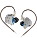 ¿¿couteurs Intra-Auriculaires Kz Zsn Pro ¿¿couteurs Hybrid Dynamic Driver Armature ¿¿quilibr¿¿e ¿¿couteurs ¿¿couteurs Dual Driver 1Dd 1Ba Basse Profonde Son St¿¿r¿¿o(Sans Mic, Bleu)