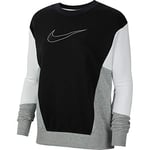 Nike NSW Crew HBR CB Sweatshirt Veste pour Femmes, Black/White/DK Grey Heather, S