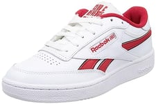 Reebok Men's Club C Revenge Sneaker, FTWR White/Vector Red/Black, 6.5 UK