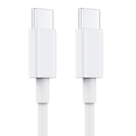 1M USB-C-laddningskabel för iPhone/Samsung (USB-C till USB-C)