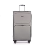 Stratic Bendigo Light+ Valise Souple Valise à roulettes avec Serrure à Valise TSA 4 roulettes Extensible, Argent (Silver), 72 cm, Medium (