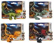 Jurassic World Dominion Bendy Biters Pyroraptor, Atrociraptor.. - 4 PACK BUNDLE