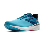 Brooks Femme Launch GTS 10 Sneaker, Crystal Seas Blue Jay Black, 38 EU