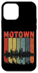 Coque pour iPhone 12 mini Motown Vintage Inspired Detroit City Skyline 50s 60s 70s