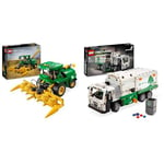 LEGO Technic John Deere 9700 Forage Harvester, Tractor Toy for Kids, Farm Set & Technic Mack LR Electric Garbage Truck Toy for Boys & Girls aged 8 Plus Years Old, Recycling Bin Lorry