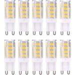 G9 LED-lampor, Varmvit 3000K 5W G9 LED, 10-pack