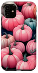 Coque pour iPhone 11 Rose Citrouille Épices Automne Récolte Tendance Automne Femmes Fille