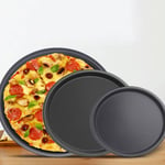 Round Pizza Plate Pan Deep Dish Tray Carbon Steel Non-stick Mold 6 Inch