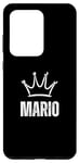 Coque pour Galaxy S20 Ultra Couronne King Mario – Prénom personnalisé anniversaire #1 gagnant