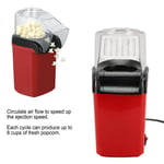 Popcorn Popper Electric Healthy Portable Red Popcorn Maker Machine For Home ▷