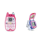 VTech - Gabby et La Maison Magique, Le Smartphone Éducatif, Téléphone Portable Enfant & Gabby et La Maison Magique, La Montre-Jeu Interactive de Pandy Pattes, Montre Bracelet