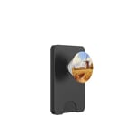 Wheat Fields With Windmills Landscape Vintage Graphic PopSockets PopWallet for MagSafe