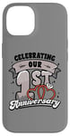 iPhone 14 1st Wedding Anniversary Celebrating 1 Year Matching Gift Case